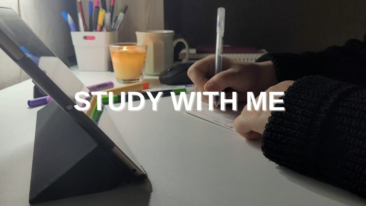 STUDY WITH ME (no music, 1HR, background noise) | benimle çalış (müziksiz)