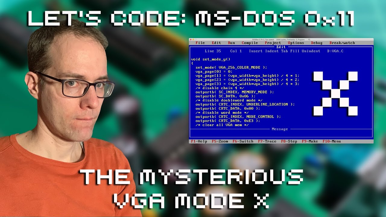 Let's Code MS DOS 0x11: The Mysterious VGA Mode X