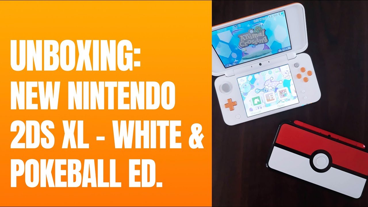 UNBOXING: NEW NINTENDO 2DS XL White and Pokeball Edition