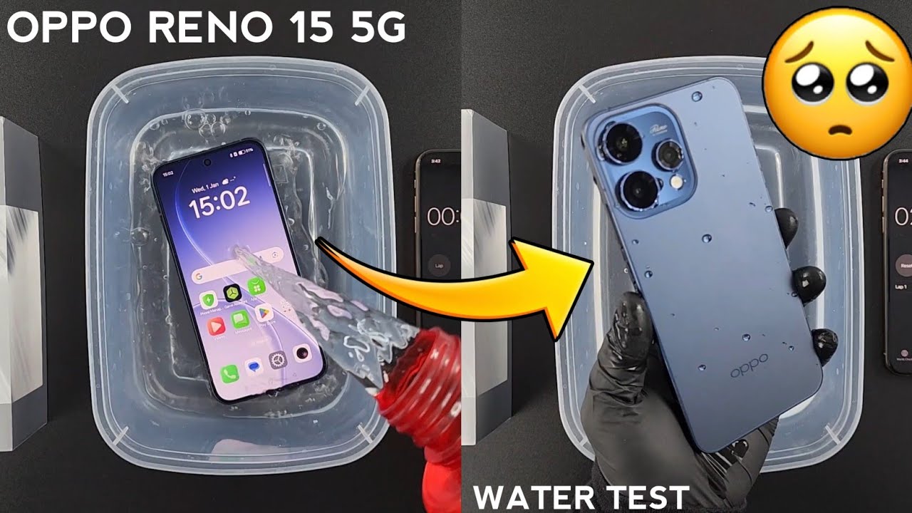 Oppo Reno 15 5G Water Test 💧💦| Reno 15 5G Durability Test