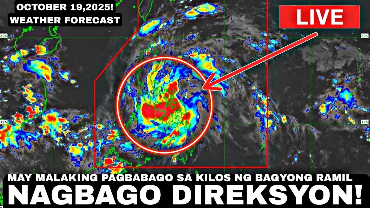 OCTOBER 19,2025! Mga HULING Lugar Na DADAANAN NG BAGYONG RAMIL! BIGLANG NAG-BAGO DIREKSYON 
