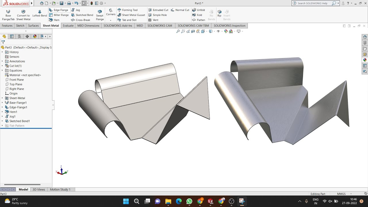 SolidWorks Sheet metal Basics