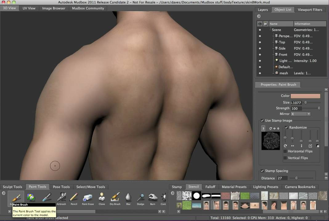 Mudbox 2011 Painting Skin Tutorial