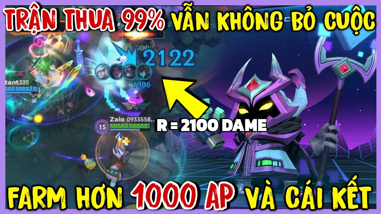 TỐC CHIẾN : Trận Đấu Cực Khó Nhưng Con Veigar 1000 AP Late Game Tỏa Sáng Ngay Phút Cuối