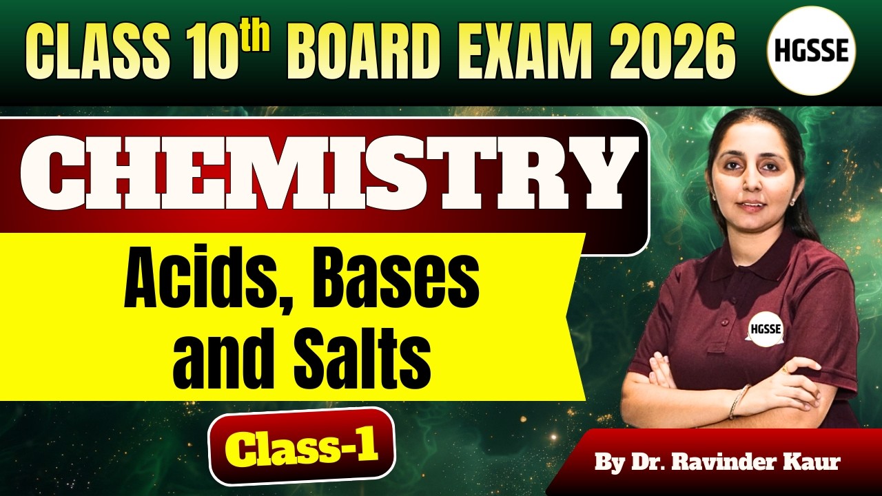 Marks Booster Series for Class 10th Boards CBSE/HPBOSE/PSEB Chemistry | Acid, Bases & Salts |Class-1