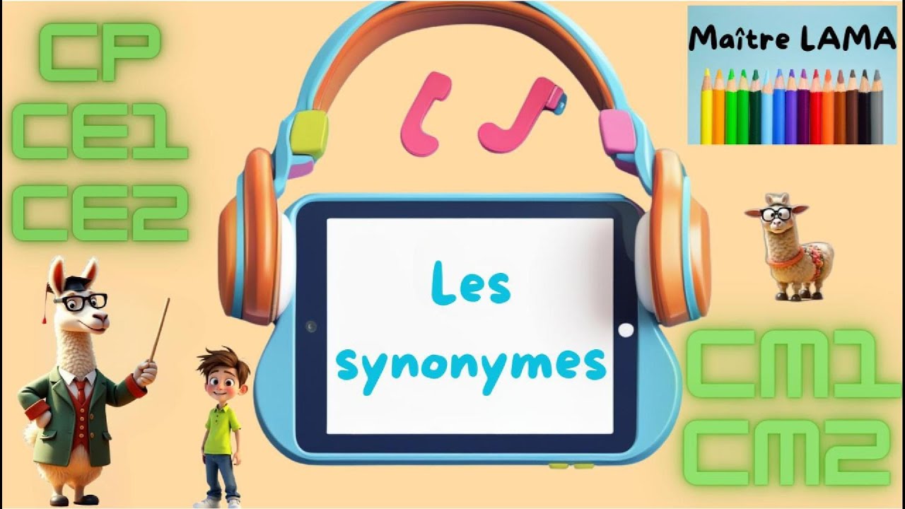 Vocabulaire- les synonymes- fran&ccedil;ais- CP-CE1-CE2-CM1- #fran&ccedil;ais - r&eacute;visions - #synonyme