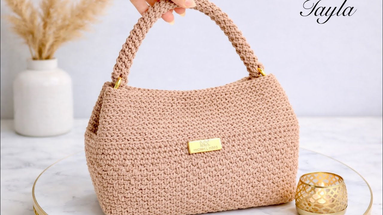 “Easy Crochet Designer Bag Tutorial – Handmade Luxury Look!”