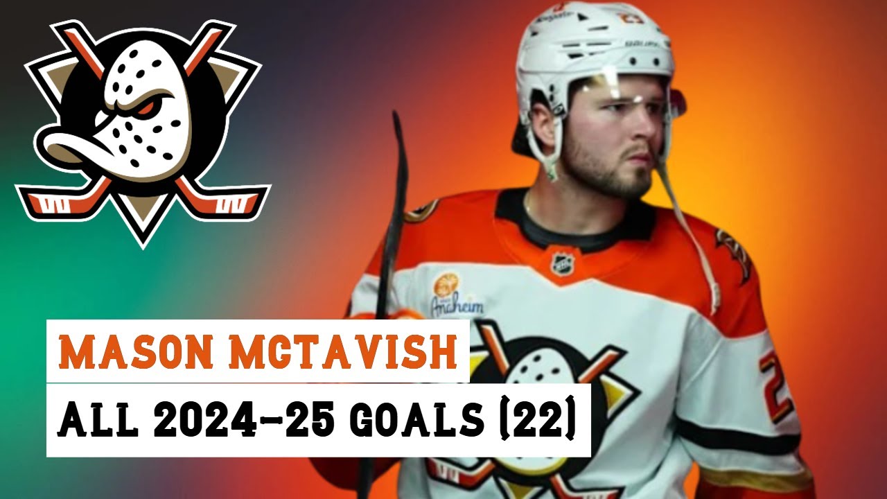 Mason McTavish (#23) All 22 Goals of the 2024-25 NHL Season