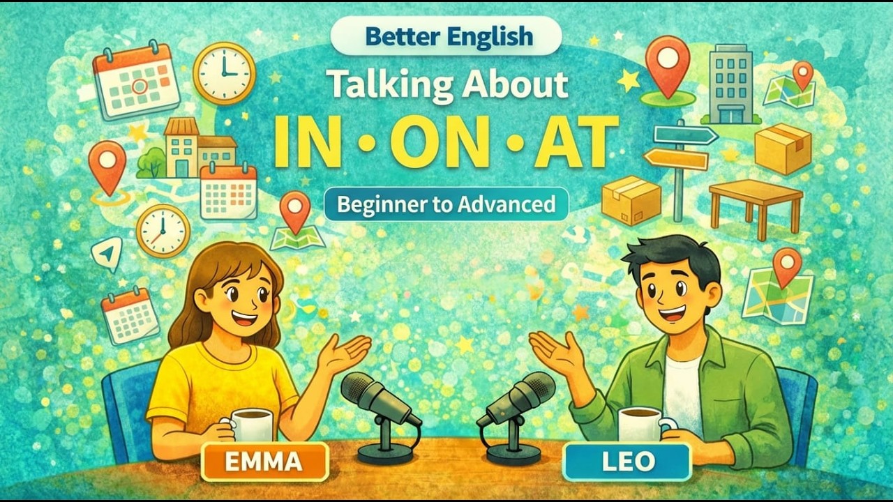 Talking About In - On - At Beginner To Advanced İn Slow English