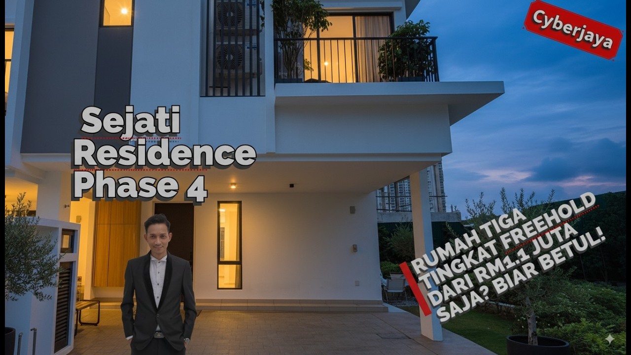 SEJATI RESIDENCE FASA 4 | RUMAH FREEHOLD Di CYBERJAYA 3 Tingkat RM1,1 Jt SAHAJA!! Jom Review Penuh