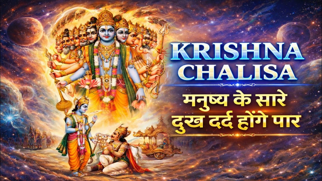 KRISHNA CHALISA | मनुष्य के सारे दुःख दर्द होंगे पार | Divine Krishna Bhajan #krishnachalisa #gtb 