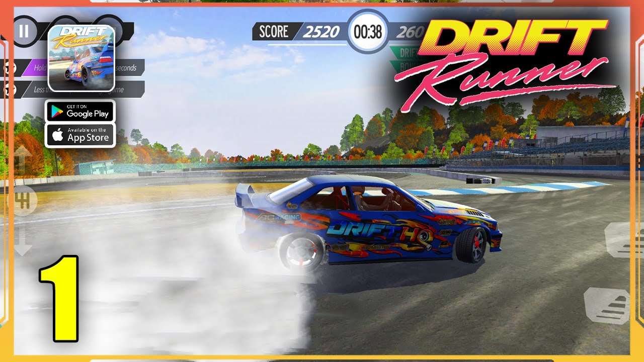 Drift Runner Gameplay Walkthrough Part 1 (Android, iOS)