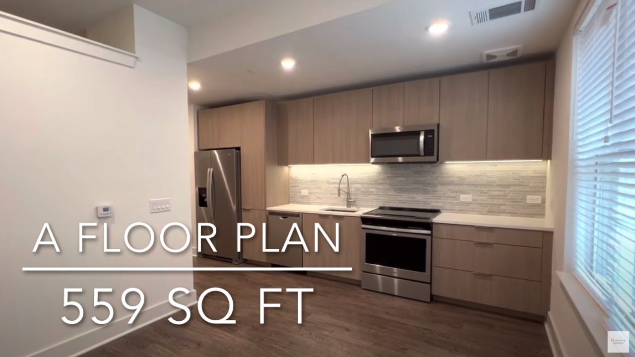 Luxury Studio Apt Walk-Through on Allen Parkway in Houston | Hanover Parkview A Floor Plan
