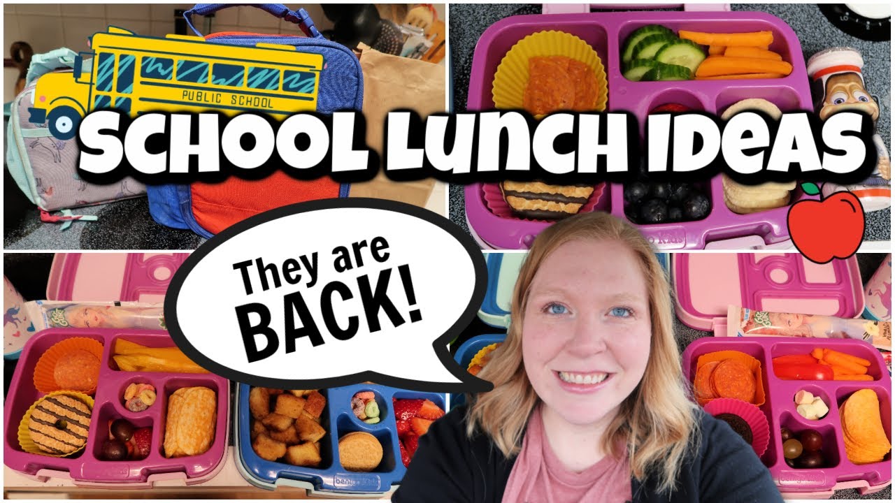 LUNCH VIDEOS ARE BACK | Easy Quck and Picky Eater School Lunch Ideas