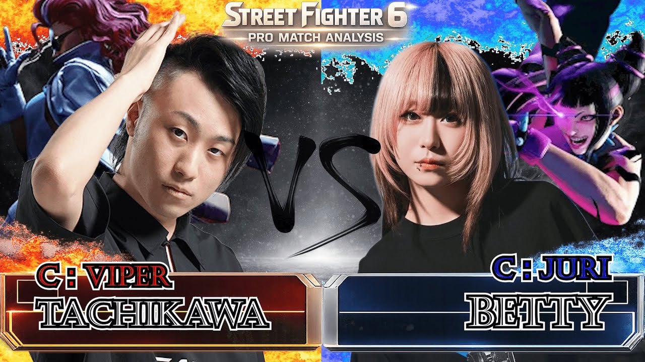 SF6 — [TACHIKAWA] ([C：VIPER]) vs [BETTY] ([C：JURI]) | Pro Match Analysis