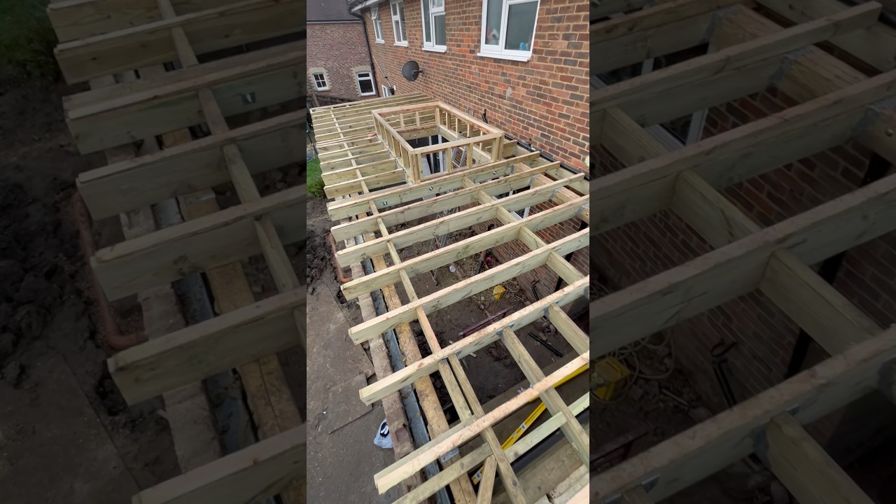 Flat roof construction #roof #building #construction #uk #carpentry #woodwork #framing
