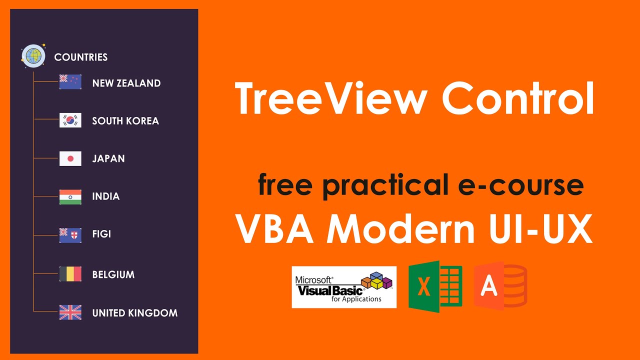 VBA UI UX-16: Как использовать мощный элемент управления TreeView в пользовательской форме Excel