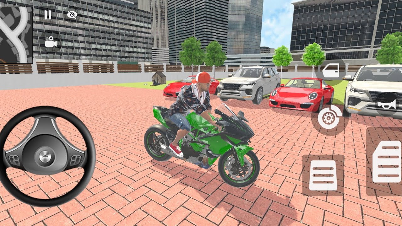 🎮 Franklin order by 2️⃣ Porsche Supercars and 2️⃣ Fortuner in Indian🇮🇳 bike thief aura simulator 🎮