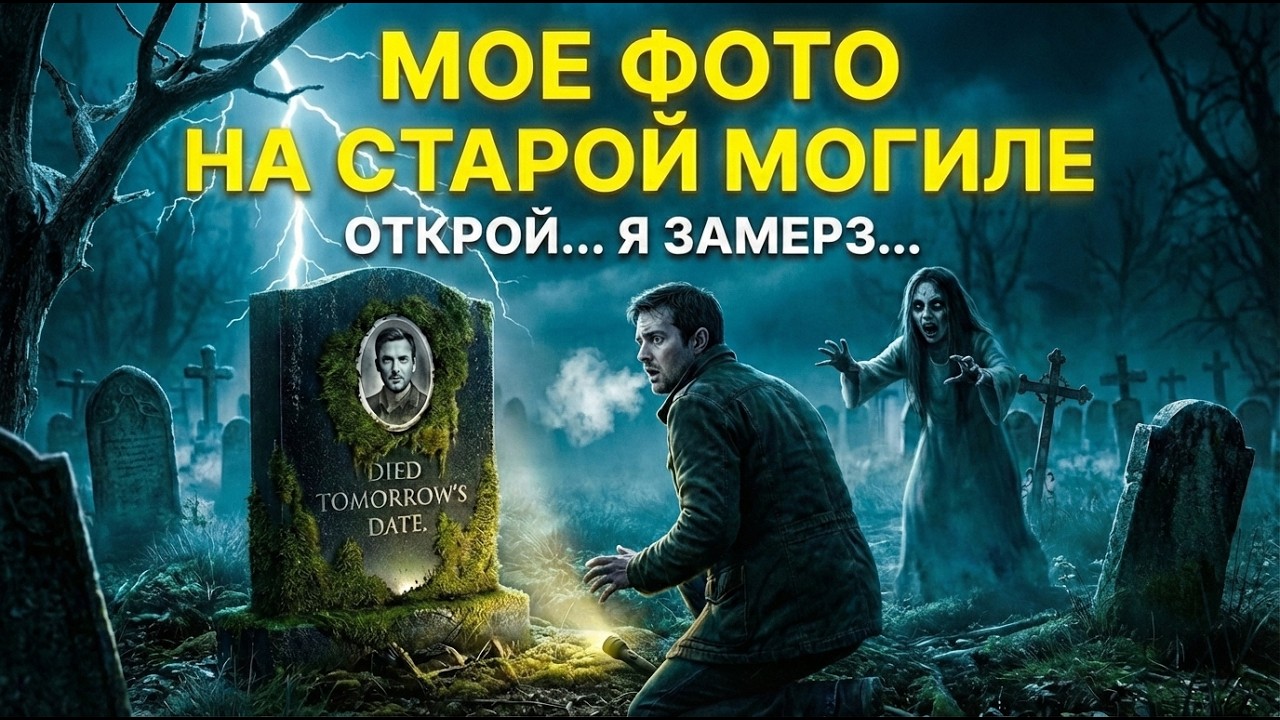 Мое фото на старой могиле. Страшная история.