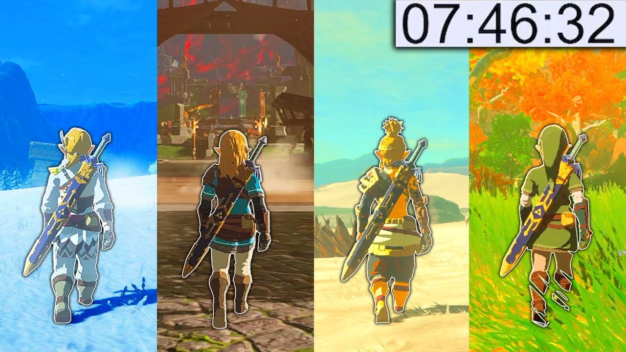 WALKING AROUND THE ENTIRE MAP!! (Tears of the Kingdom)