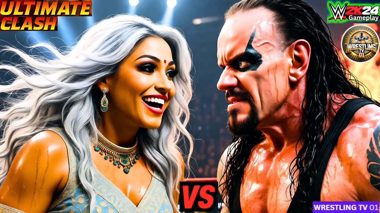 🔥 WWE 2K24 – Гробовщик против Адриши Датты 🇮🇳💥 Межгендерный рестлинг 🎮 Геймплей 23 октября 2025 г.