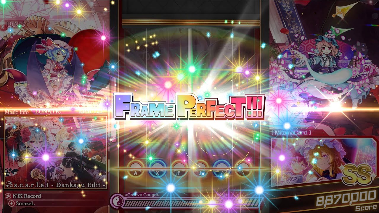 s.c.a.r.l.e.t - Dankagu Edit - 6key-Lunatic FramePerfect [東方ダンマクカグラファンタジア・ロスト]