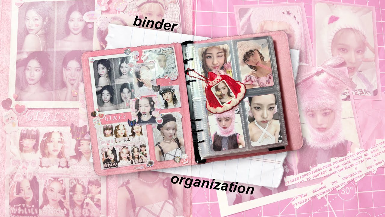 01. binder organization | организация биндера | le sserafim, aespa, ive, red velvet and more 🩰