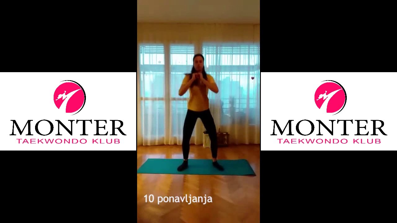 TKD Monter - Kućni trening 2 (trening snage by Lara i Karla)