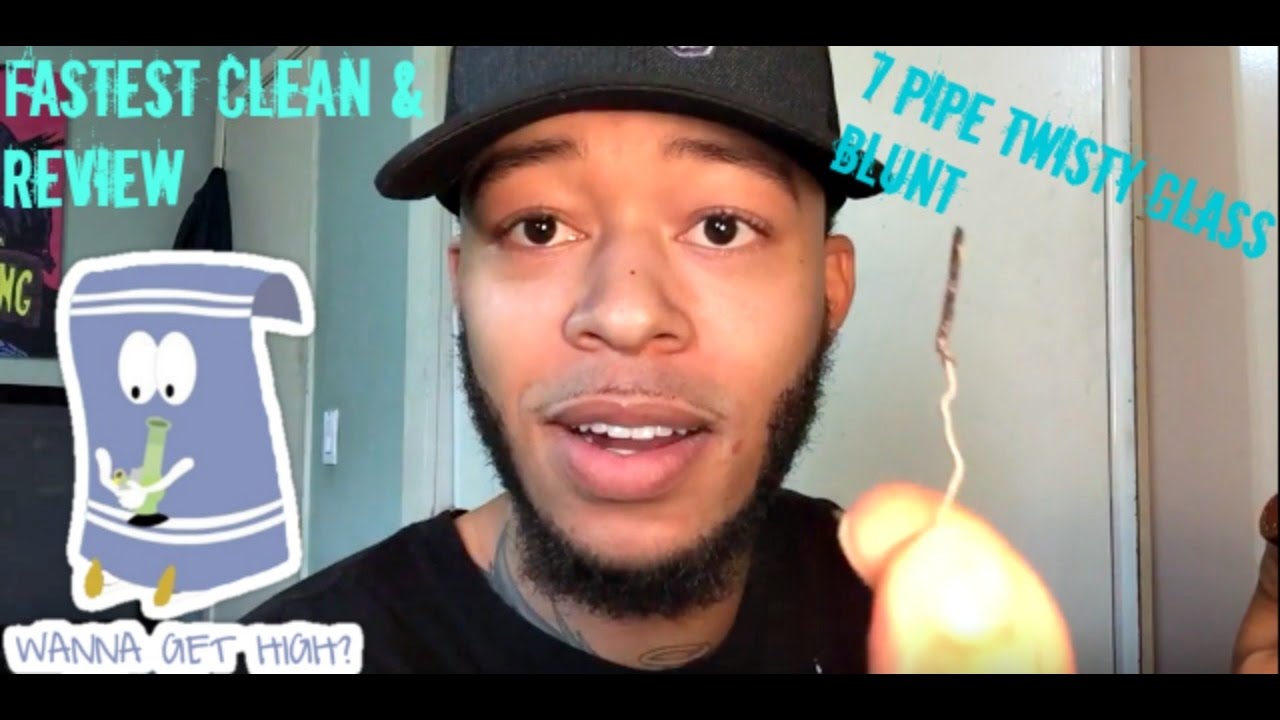 7 Pipe Twisty Glass Blunt Fastest Clean & Review