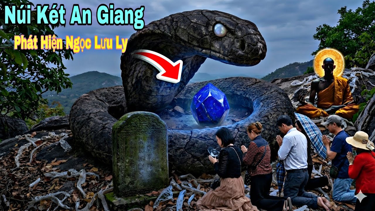 Chấn Động Phát hiện viên ngọc lưu ly ngàn năm tuổi trên núi két.rắn thần hóa đá trấn giử!