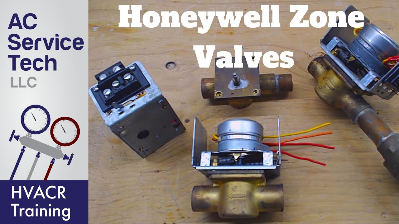 Проводка, устранение неисправностей, демонтаж 4- и 5-проводного зонного клапана Honeywell