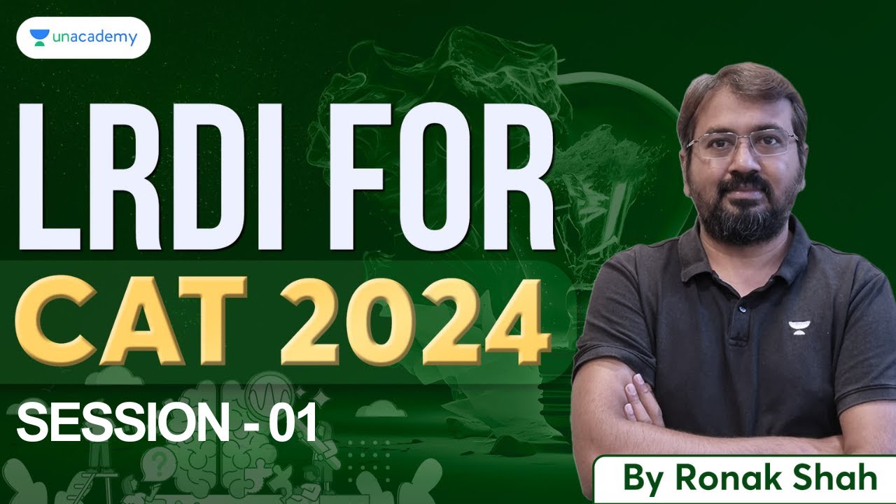 CAT 2024 | Logical Reasoning & Data Interpretation | Session 01 | Ronak Shah #cat2024