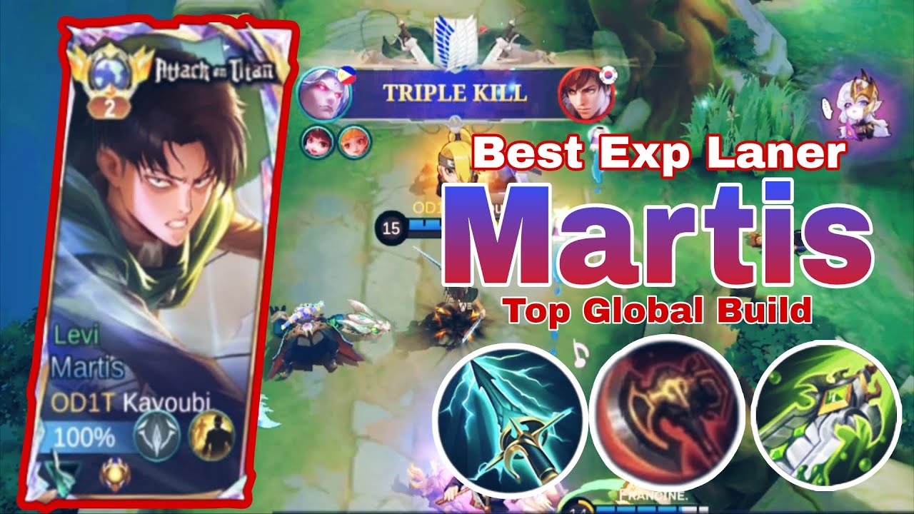 TOP GLOBAL MARTIS – Perfect EXP Lane Build & OP Combo Guide | Top 2 Global Martis by Kayoubi.