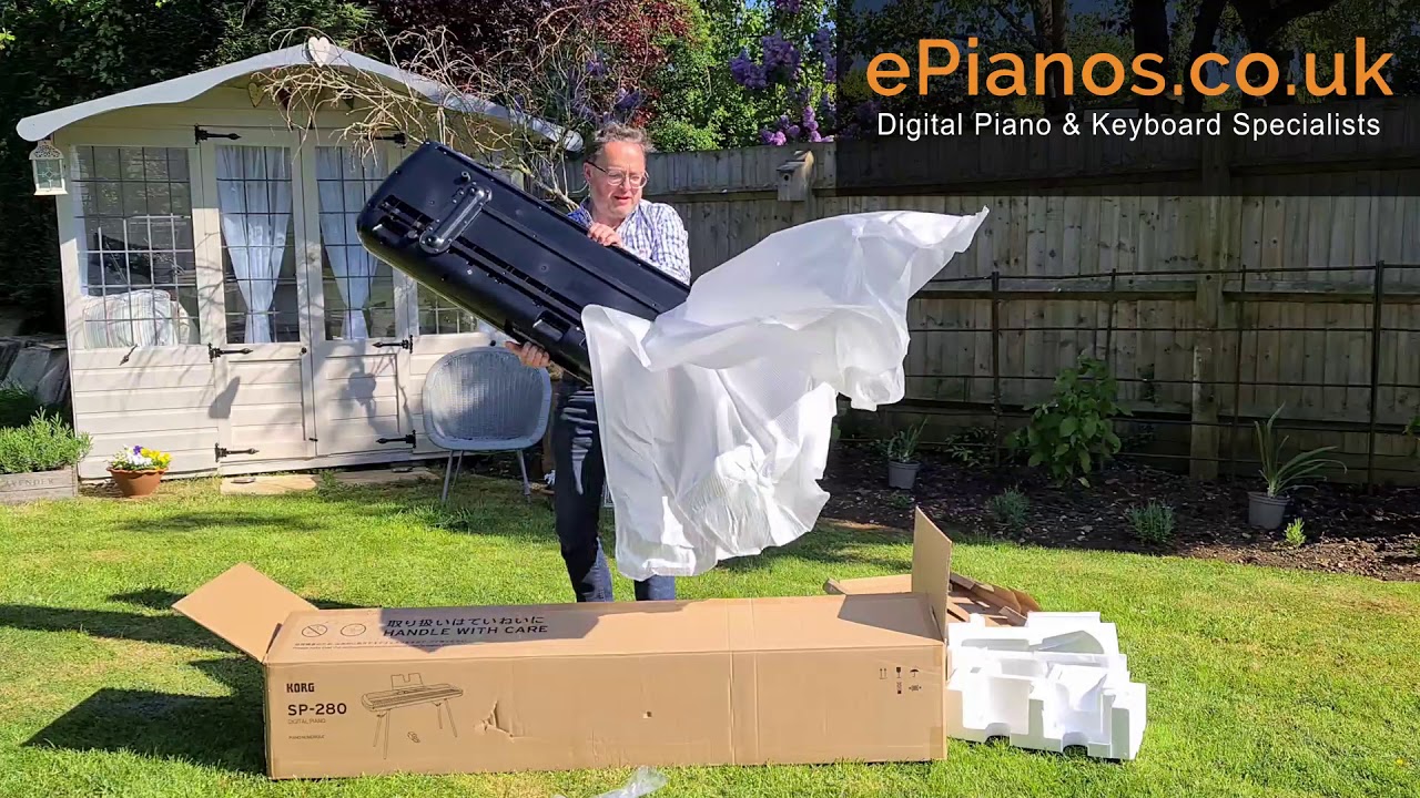 Korg SP-280 Portable Piano Unboxing | What comes in the box?