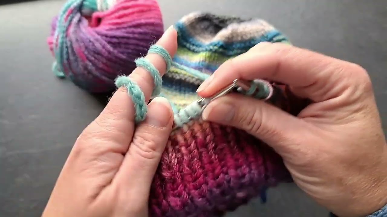 Tutorial: doppeltes Bündchen zusammen stricken ohne Provisorischen Anschlag