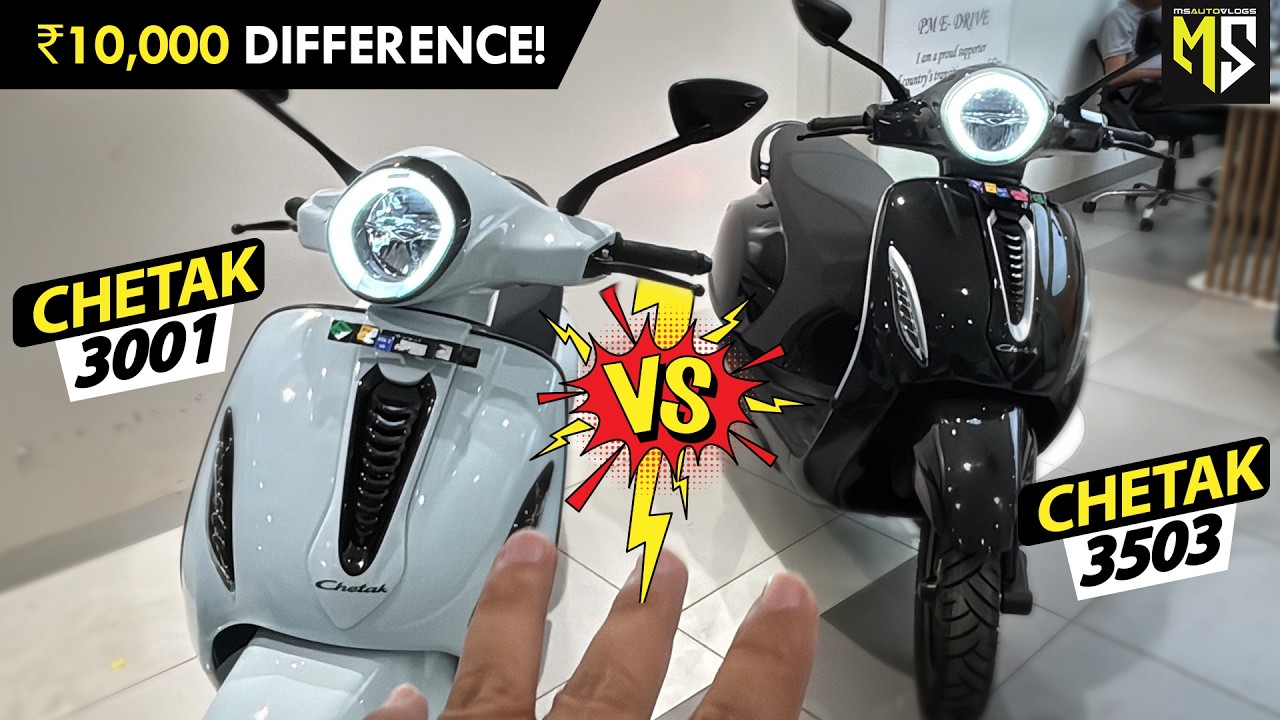 Chetak 3001 vs 3503 – 35L Boot, 750W Charger & Just ₹10K Gap! 🚀