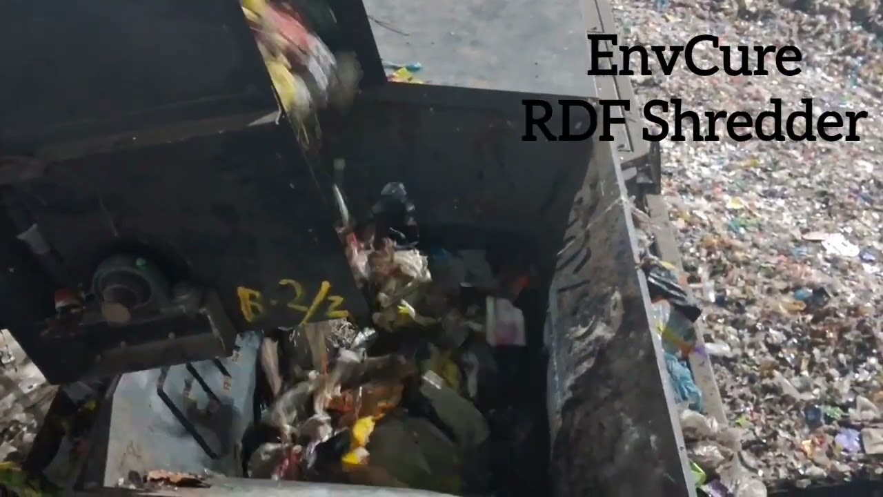EnvCure RDF Shredder with Conveyer System  +91 7990888367