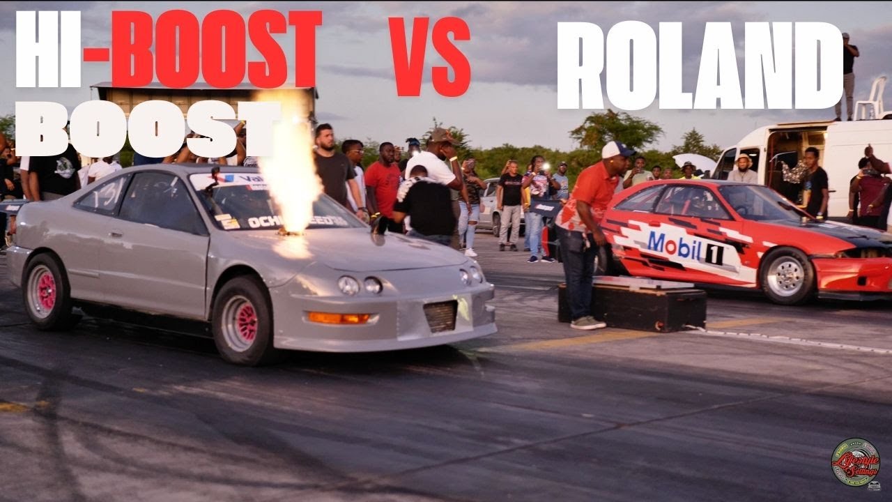 HI-BOOST FERAL VS ROLAND / 2JZ R33 VS AWD K-SERIES INTEGRA / BATTLE OF THE BELTS