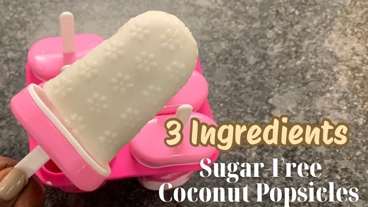 3-Ingredient Keto Coconut Popsicles | Sugar-Free & Dairy-Free Summer Treat!