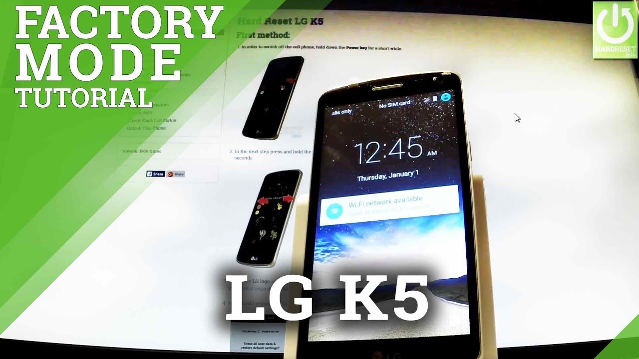 How to Enter Factory Mode in LG K5 - Enter / Quit Test Mode