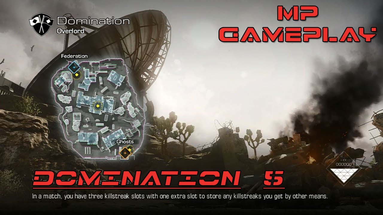 Call of Duty Ghosts Multiplayer Gameplay - Domination - Overlord
