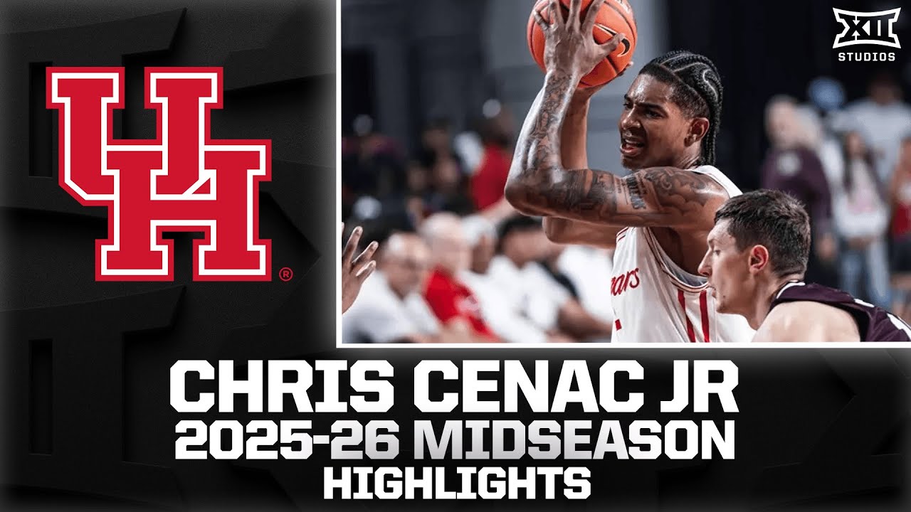Houston's Chris Cenac Jr. Midseason Highlights | 2025-26 Big 12 Men's Basketball