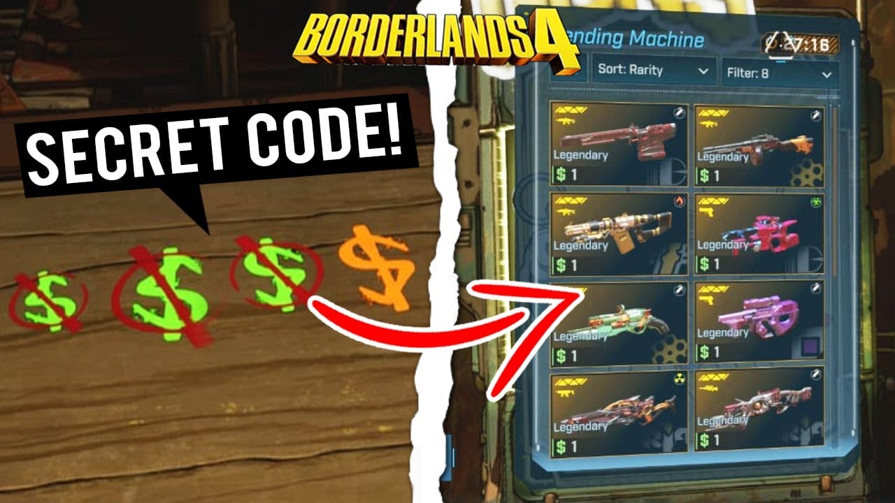 What Happens if You Enter This Secret Code in the Legendary Vending Machine? - Borderlands 4