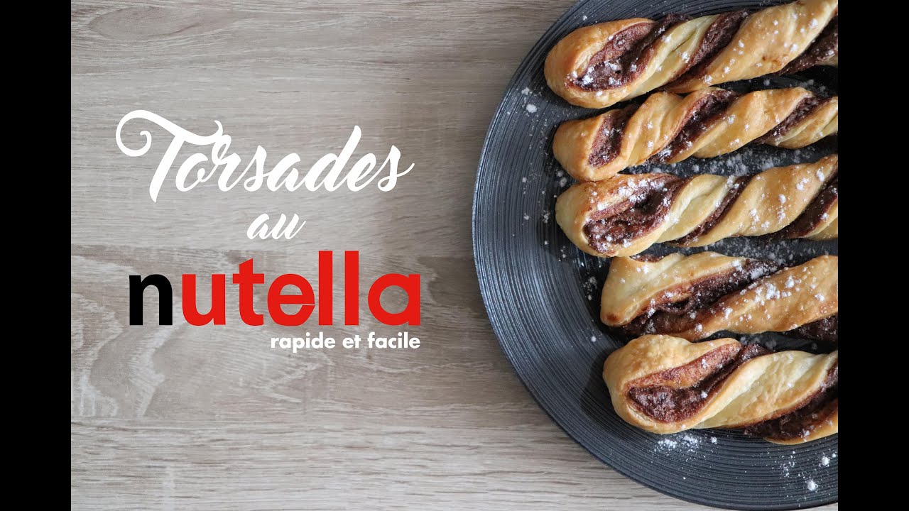 Torsades au nutella | Recette rapide et facile