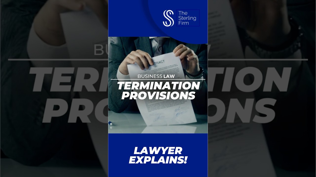 📄 TERMINATION Provisions in Contracts | Lawyer Explains! #contract