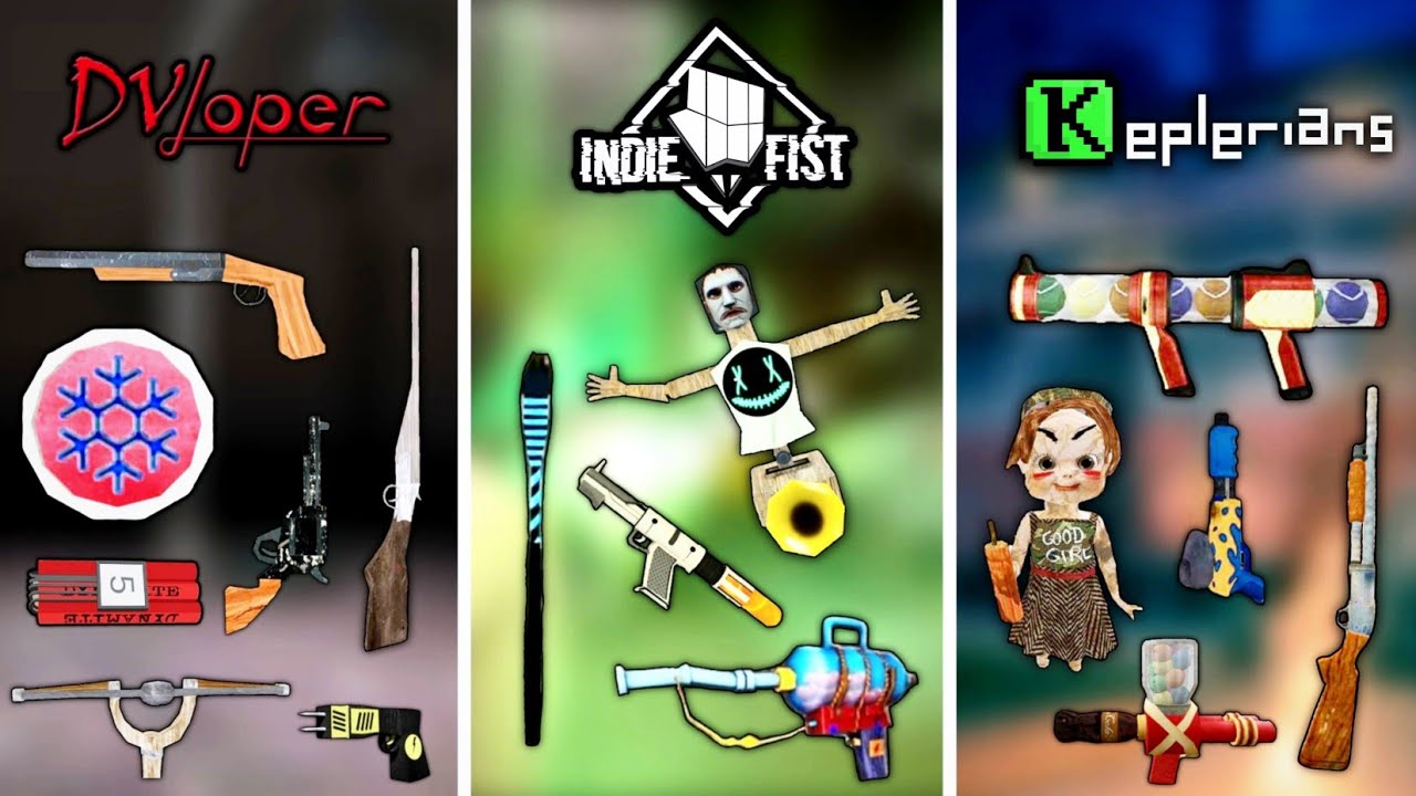 DVloper Vs Keplerians Vs Indiefist Weapon Battle - All New Enemies Vs Weapon Battle
