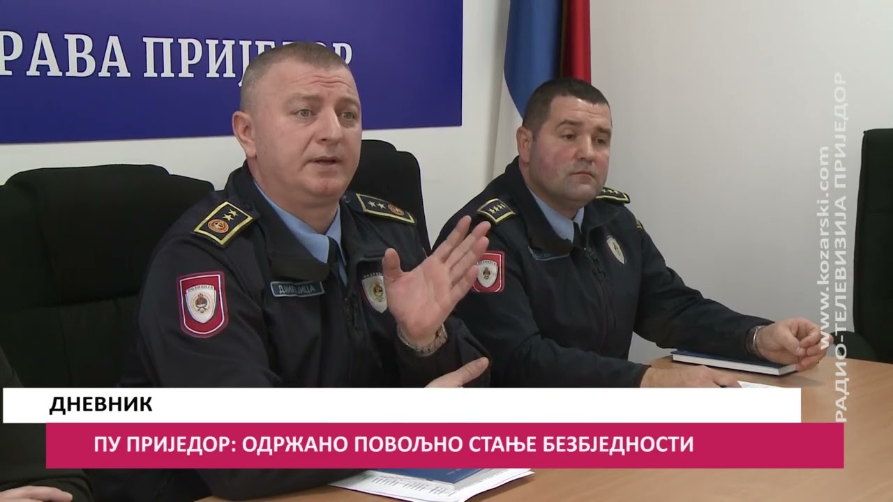 PU PRIJEDOR: ODRŽANO POVOLJNO STANJE BEZBJEDNOSTI