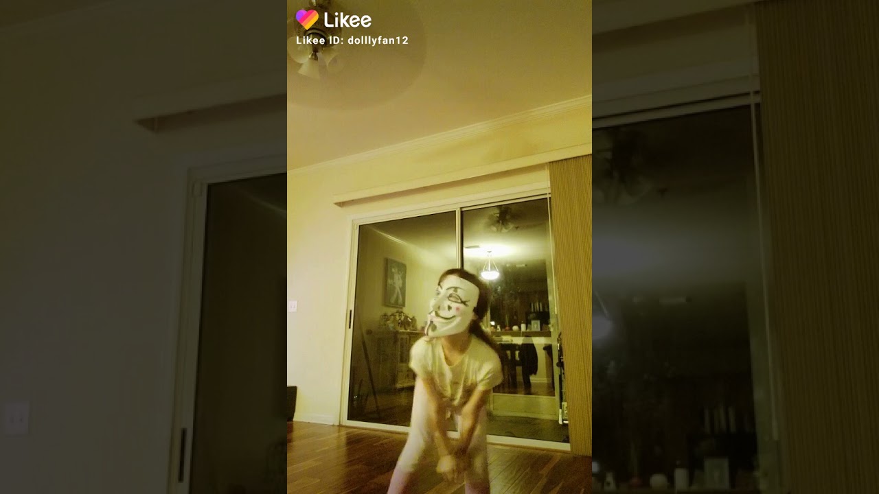 likee delanie with anonymous mask