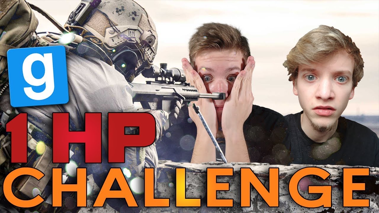 1 HP CHALLENGE 😮 • Garry's Mod Sandbox