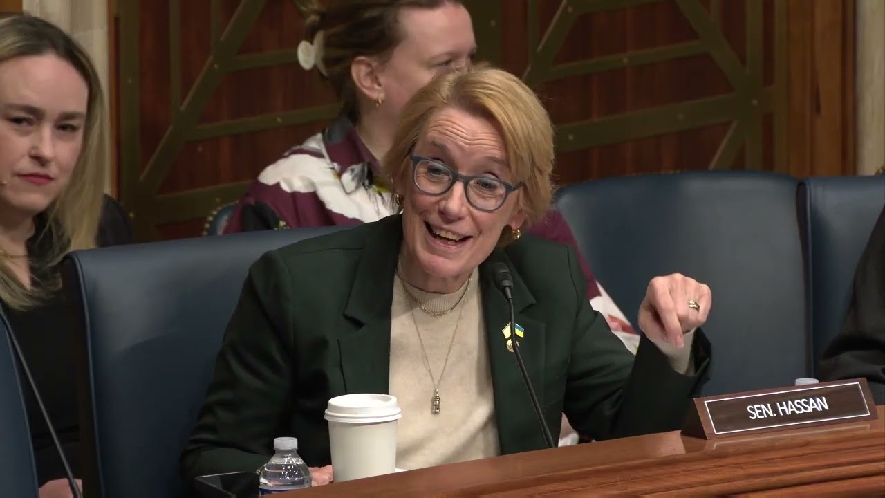 Sen. Hassan Grills Witnesses on Child Care Fraud Amid Funding Cut Chaos